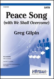 Peace Song SATB choral sheet music cover Thumbnail